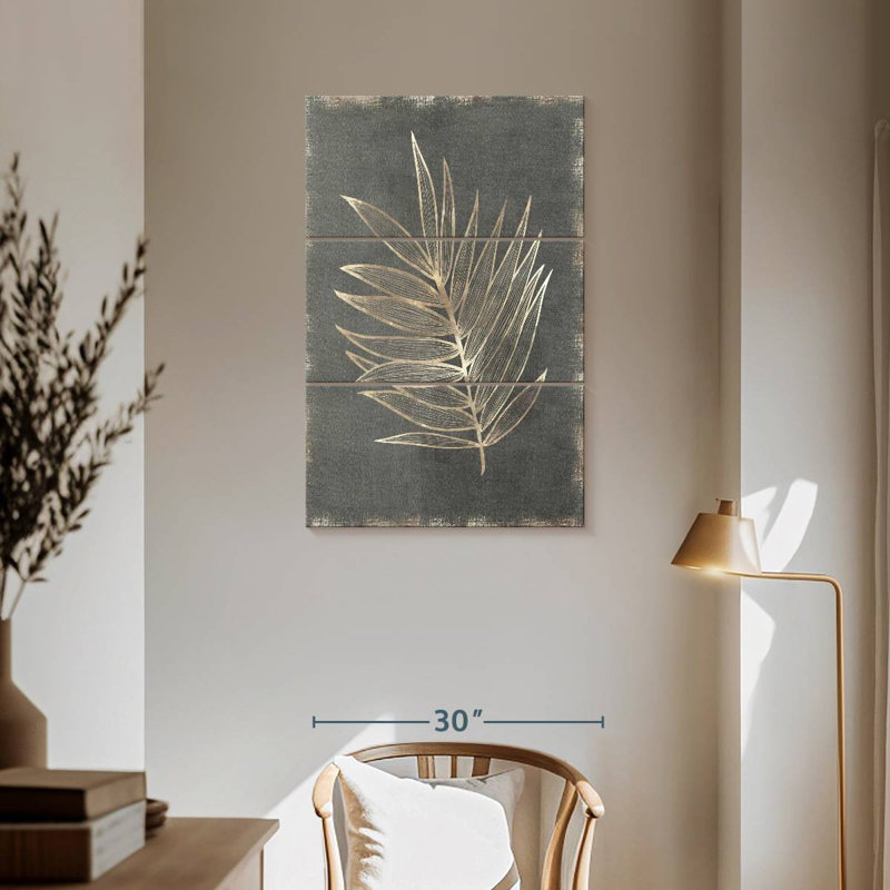 Harnek Gilded Botanical I, 57" H x 36" W