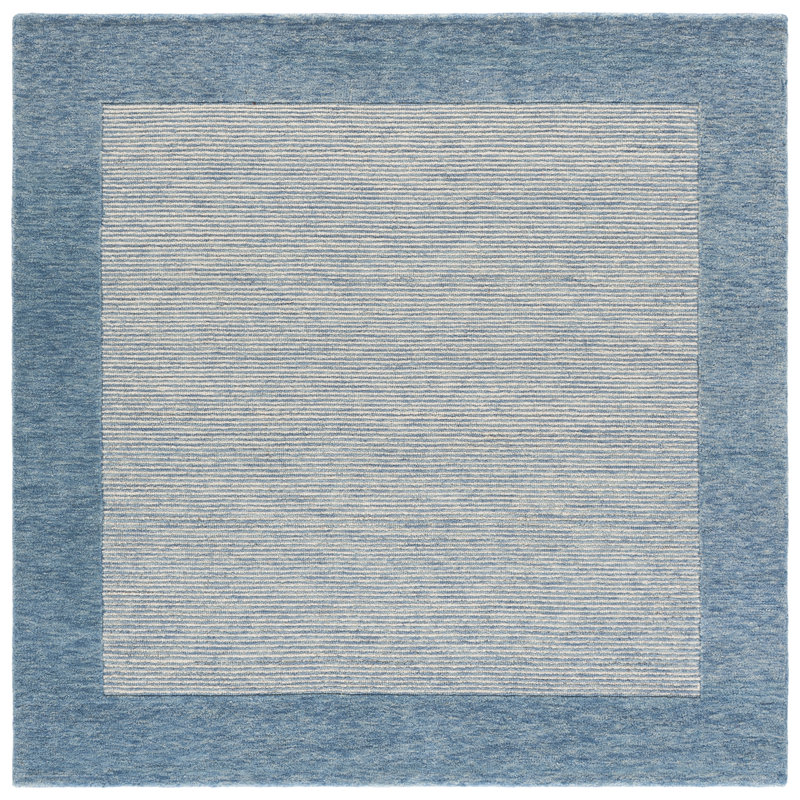 Tapis d'intérieur en laine touffeté à la main Ebony, 6'-0" x 6'-0" Square