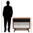 Oceane 6-Drawer Push Button Mid-Century Modern Chest, 31.67" H X 39.01" W X 16.35" D