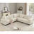 Oversized Modular Sectional Sofa Set, L Shaped Couch With Corduroy Upholstery, Deep Seating, And Multiple Cushions For Living Room Comfort-1792286945
