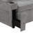 83.5" L-Shaped Sofa Couch Convertible Sofa Bed Sectional Sofa With Ample Storage Space, Two Cup Holders And Two USB Ports For Living Room, Gray-1443052561