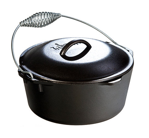 Lodge Cast Iron Round Dutch Oven, 4.73 L