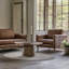Fobbs Upholstered Top Grain Leather Armchair