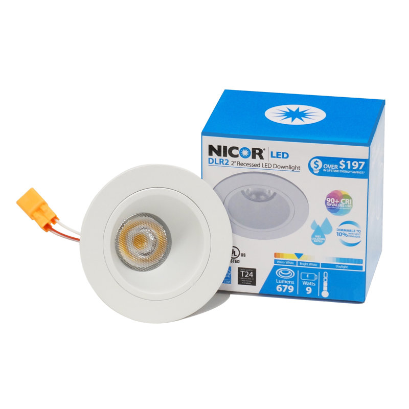 3.13" Remodel LED Retrofit Recessed Lighting Kit, White