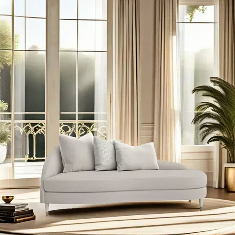 Chaise longue simple, confortable et décontractée, Orienté à gauche (vu de face)