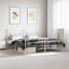 Structure de lit en métal avec tête de lit Ibai vidaXL, rangement sous le lit, sans bruit, sans matelas-1437847595-1437847589