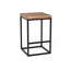 Tabouret carré en bois naturel