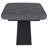 Black Faux Marble Extension Leaf Dining Table