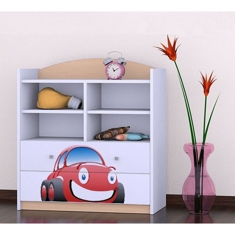 Summer 96cm H X 86cm W Transportation Kids Cube, Bright Pear
