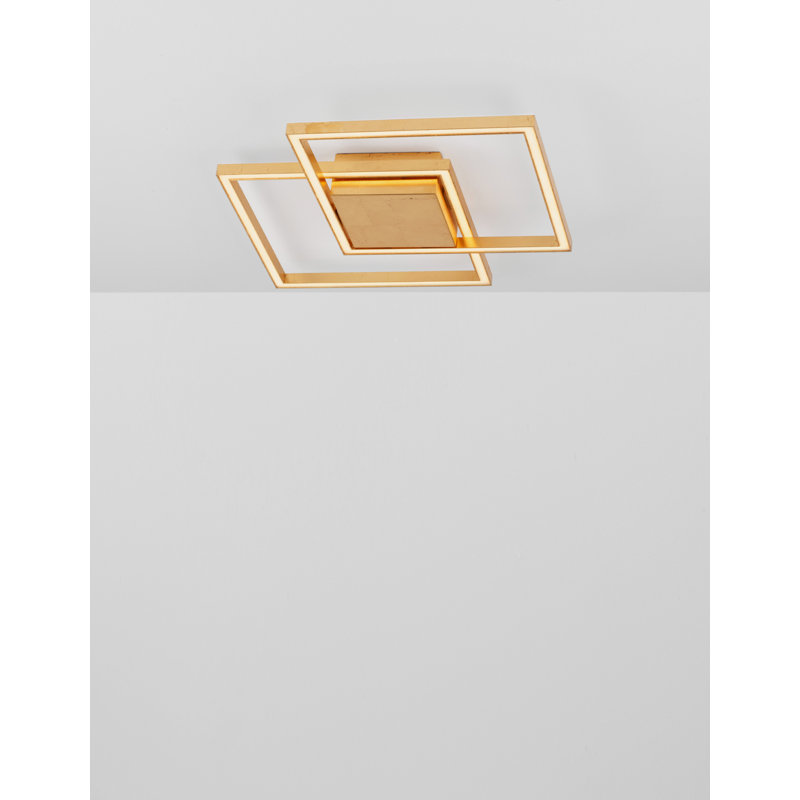 LED Flush Mount, Golden Leaf