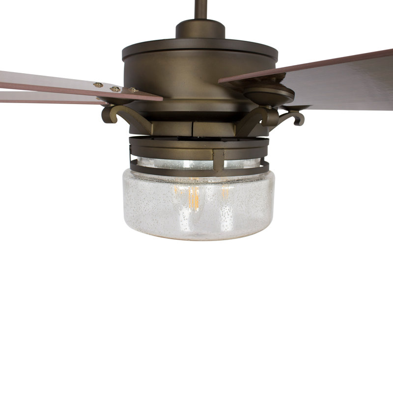 52'' Ceiling Fan with Light Kit, Bronze