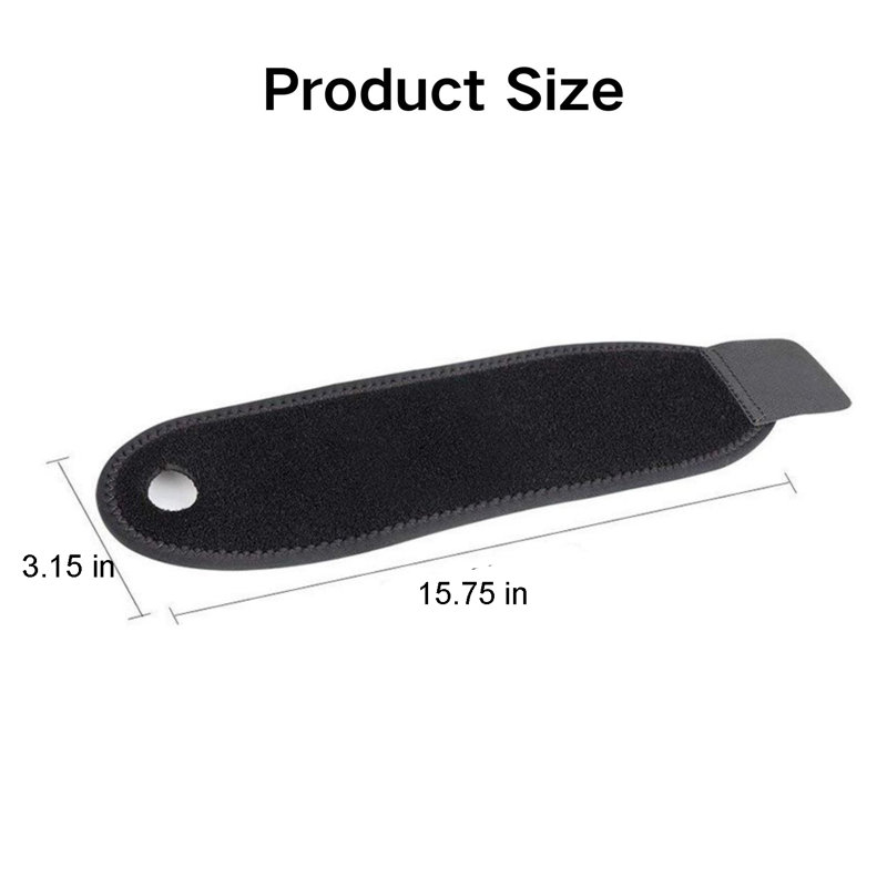 Paquet de 2 sangles de compression pour poignet pour remise en forme, noir