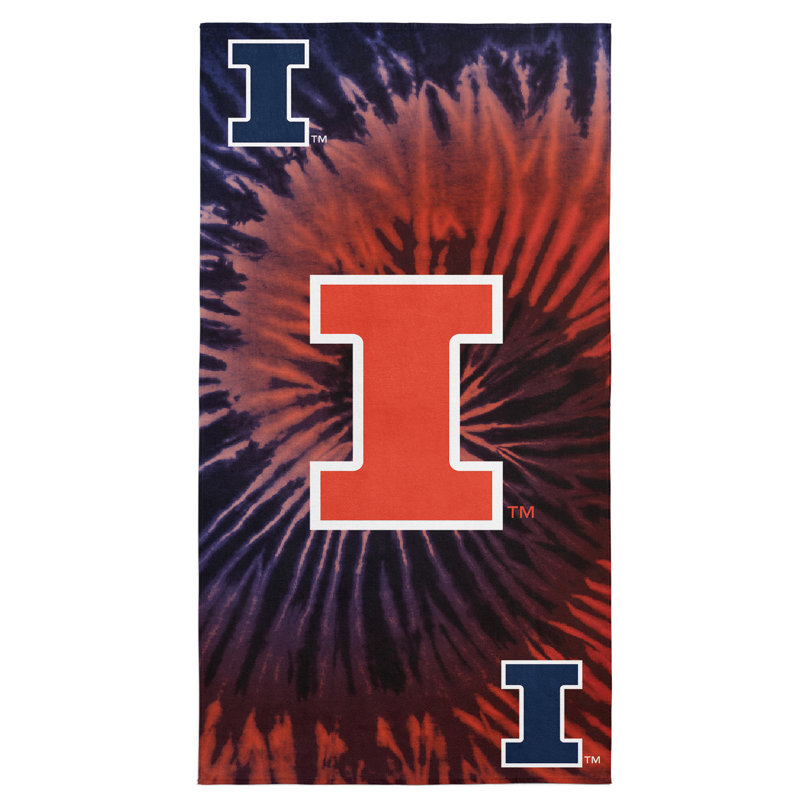 Serviette de plage psychédélique NCAA, serviette de piscine Soft Vibrant College, 30 x 60 pouces