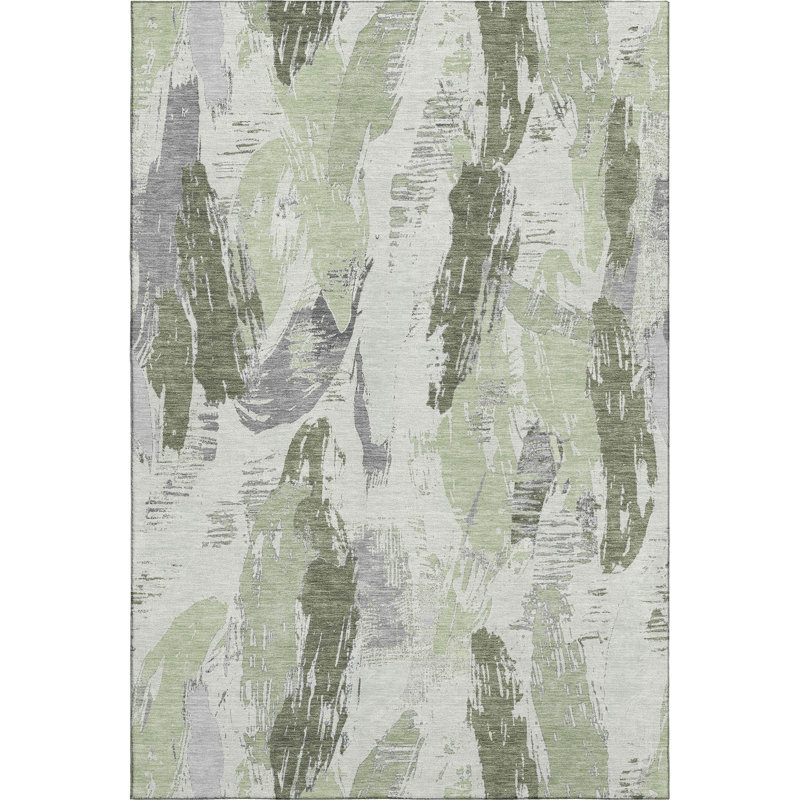 Premium Machine Washable Harjo AMF1596 Modern Rug, Rectangle 9' x 12'