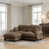 Brown+2 Seat+1Ottoman