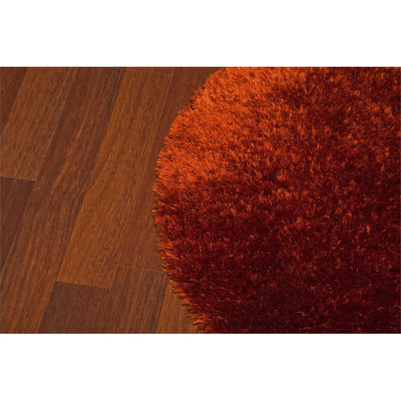 Tapis rond en coton Tulisia, Rond 4 pi 11 po