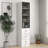 Tall Bathroom Storage Cabinet With Glass Door And Drawers For Versatile Storage In Multiple Rooms
