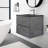 24 " W Free Standing Wall Mounted 1 Single Vanity Bathroom Vanity With Solid Surface Top