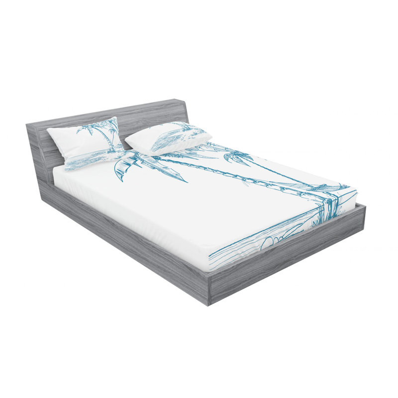 Microfiber Sheet Set, Full Sheet Set with Fitted Sheet