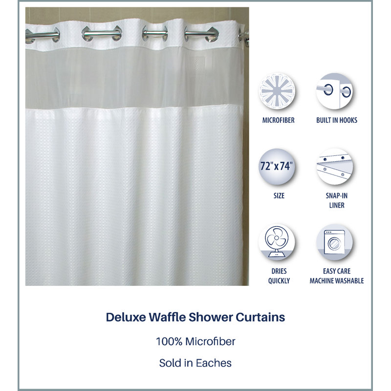 Shower Curtain with Liner Included