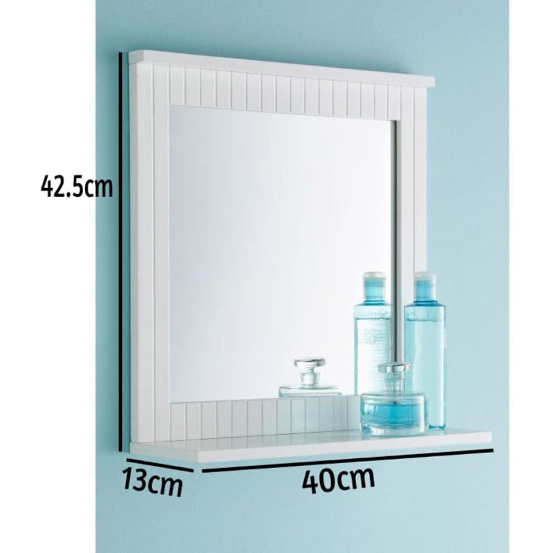 Graceville Rectangle Vanity Mirror with Shelves