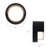 1 Pack Black Commercial Round LED Wall Sconce, 8W 800LM, 3000K Warm White, Wet Location