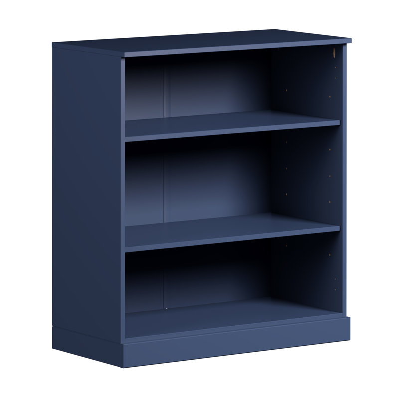Leanardo Palace Imports 100% Solid Wood Modular Storage Cabinet with Adjustable Shelves, 32" Wide x 35.75" Tall, Navy