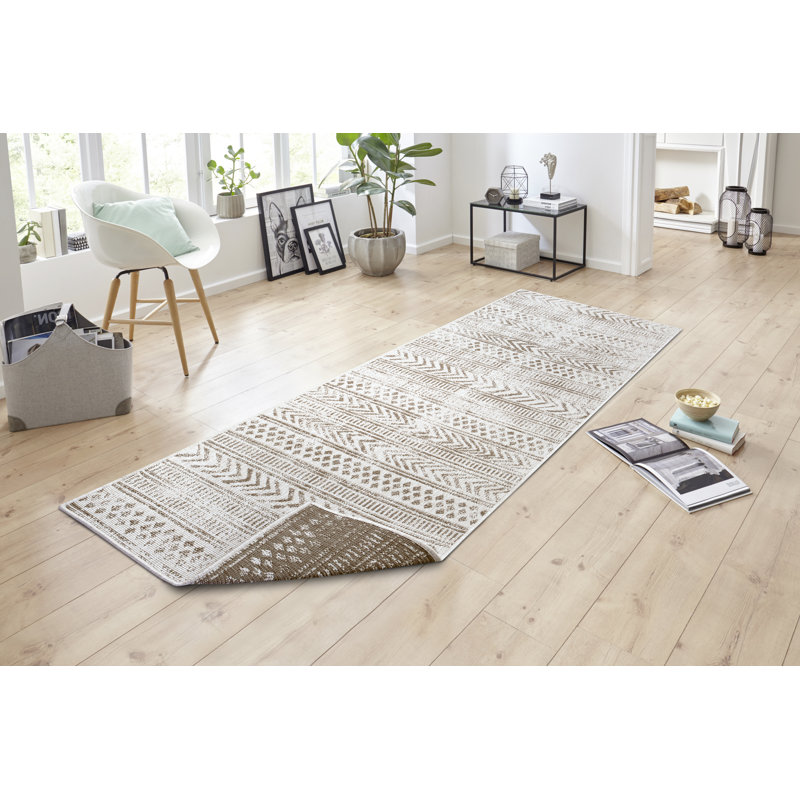 Biri Flatweave Blue Rug, 80 x 250cm
