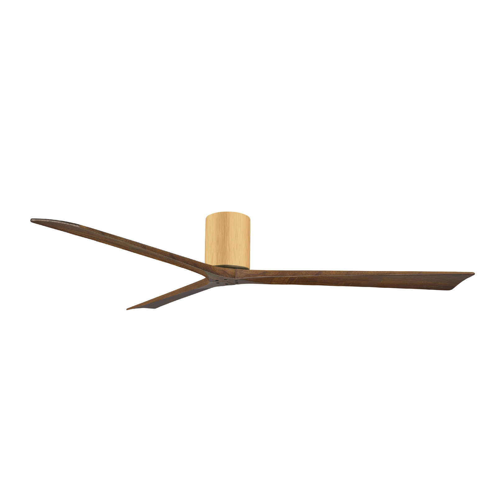 Olivier 3 Blade Ceiling Fan, Walnut Tone, Light Maple, 72"