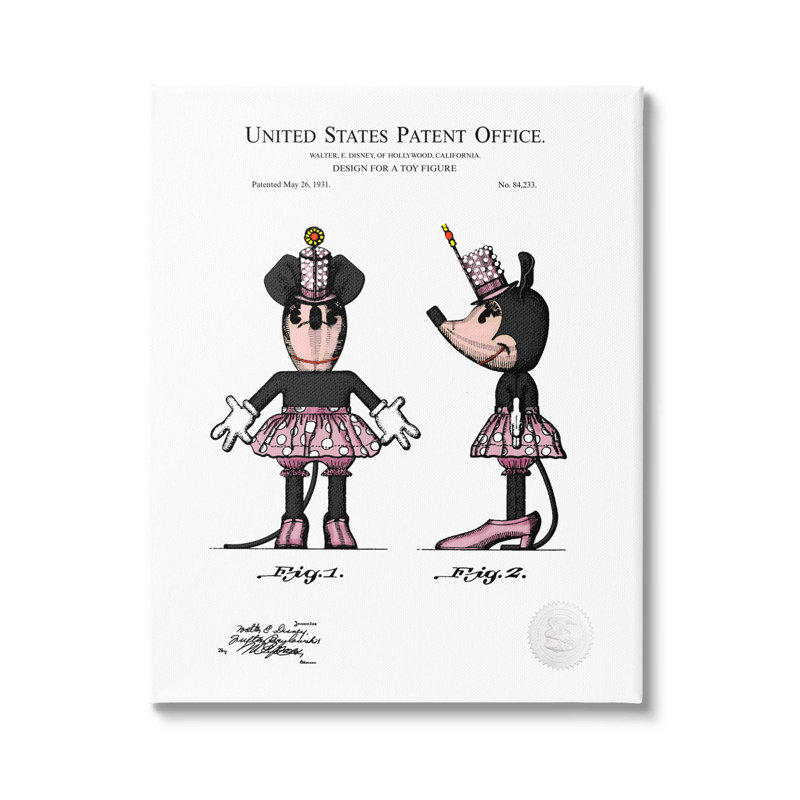 «Girl Mouse Mouse Toy», impression sur toile tendue, H 20 po x l 16 po x P 1,5 po