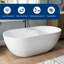 Baignoire de trempage autoportante à surface solide 59 po avec chariot de bain Forma-102220886