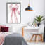 Cadre flottant avec aquarelle et nœuds roses, design par LSR Design Studio-441761414-441761415