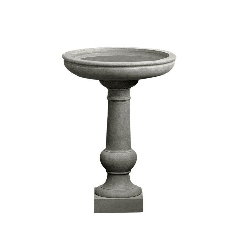 Williamsburg Tea Table Birdbath, Alpine Stone