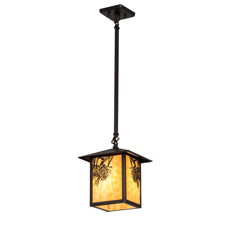 Luminaire suspendu carré à 1 lumière Meaghan