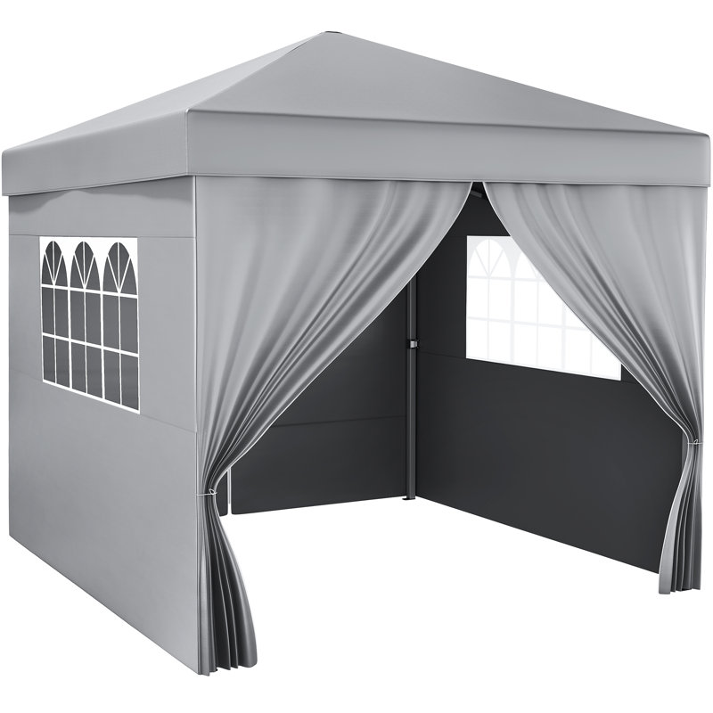Audiana 3m x 3m Metal Pop-Up Gazebo, Grey