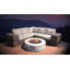 Ensemble de conversation pour 4 personnes avec coussins Crofoot Wicker