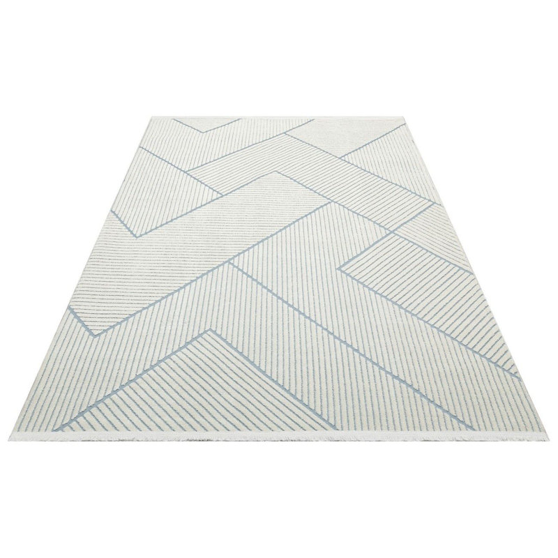 Bayuk Geometric Recycled P.E.T Indoor / Outdoor Area Rug, Rectangle 190 x 290cm