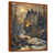 Toile avec cadre flottant brun