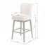 Tabourets de bar pivotants de 30,75 po de hauteur, structure en bois