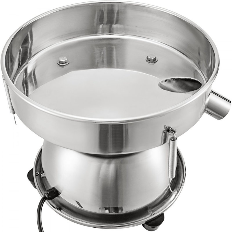 Automatic Sieve Shaker Included 12 Mesh + 80 Mesh Flour Sifter Electric Vibrating Sieve Machine 110V 50W Sifter Shaker Machine 1150 r/min for Rice & Herbal Powder Particles