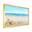 Paysage avec coquillages sur une plage tropicale - photographie sur toile-67465935-67465933