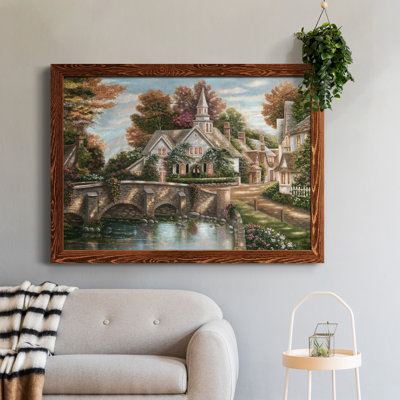 «Country Church», cadre photo, impression sur toile