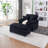 56.3" Single Sofa With 2 Toss Pillows And A Ottoman, Comfy Sofa- Deep Seat Couch-1686092573