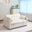 Canapé-lit, canapé-lit escamotable en velours 3 en 1 avec accoudoirs, poches de rangement et 2 coussins, dossier réglable, canapé-lit pour le salon, lit variable dans la chambre à coucher