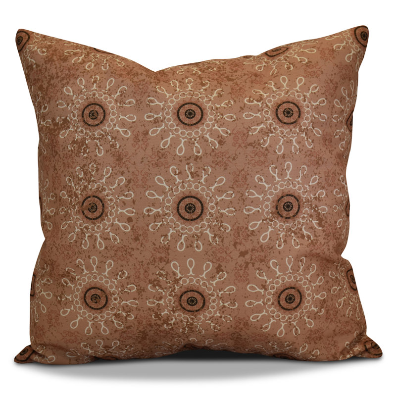 HH Revival Geometric Reversible Throw Pillow, Taupe