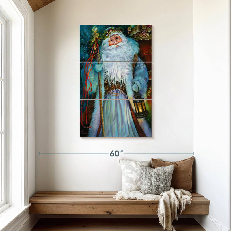 Père Noël à l'ancienne Lelend, H 45 po x l 28 po