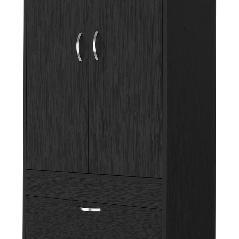 Armoire à deux tiroirs, Noir