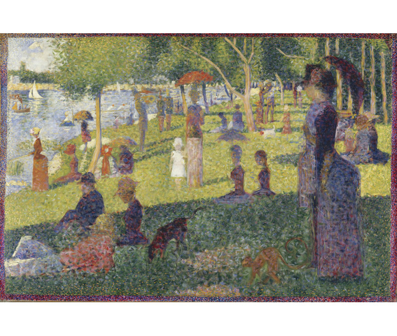 Dimanche après-midi sur l'île de La Grande Jatte, H 16 po x l 24 po