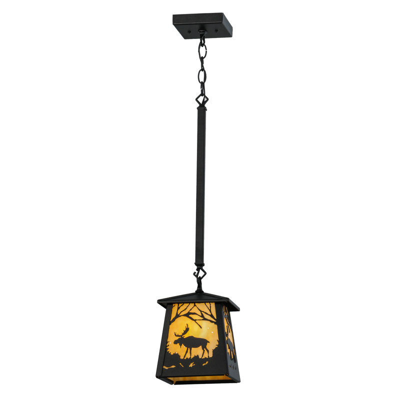 Rustic Lodge 1 - Light Pendant, Black