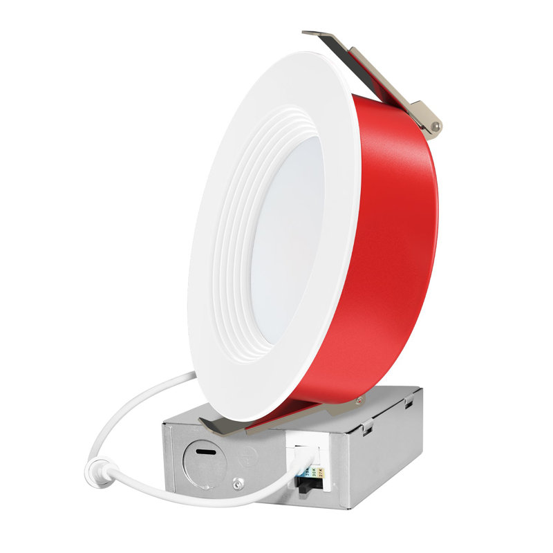 Plafonnier encastré sans feu 1pk 6inch, indice de résistance au feu 2 heures, 5CCT, 800Lm, homologué IC, à intensité variable